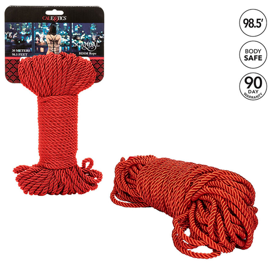 CALEXOTICS - SCANDAL CORDA ROSSA BDSM 30 M - CALEXOTICS | Lingerie Harness Boutique