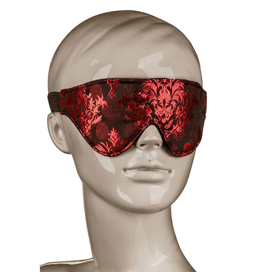 CALEXOTICS - SCANDAL MASCHERA OCCHI OPACA CON DETTAGLI ROSSI - CALEXOTICS | Lingerie Harness Boutique