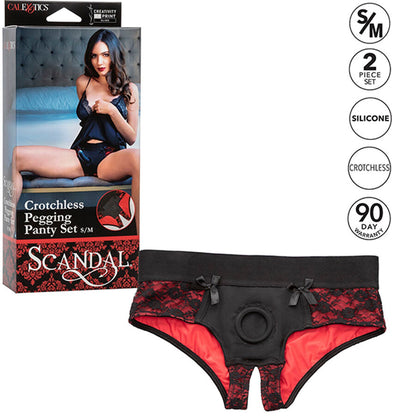 CALEXOTICS - SCANDAL SET DI SLIP SENZA CAVALLO CON DILDO TAGLIA S/M - CALEXOTICS | Lingerie Harness Boutique