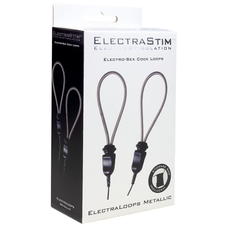 ELECTRASTIM - ELECTRALOOPS E-STIM ANELLI PER PENE IN METALLO REGOLABILI - ELECTRASTIM | Lingerie Harness Boutique