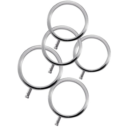 ELECTRASTIM - ELECTRARINGS ANELLI PER PENE IN METALLO CONFEZIONE DA 5 - ELECTRASTIM | Lingerie Harness Boutique