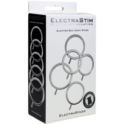 ELECTRASTIM - ELECTRARINGS ANELLI PER PENE IN METALLO CONFEZIONE DA 5 - ELECTRASTIM | Lingerie Harness Boutique