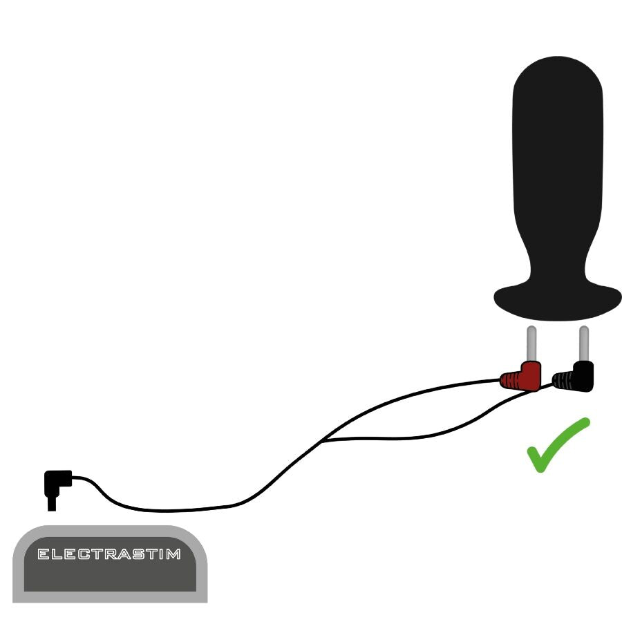 ELECTRASTIM - CAVI STIMOLATORI A 90 GRADI - ELECTRASTIM | Lingerie Harness Boutique