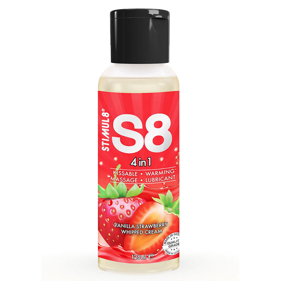 STIMUL8 - S8 LUBRIFICANTE 4 IN 1 AL DESSERT ALLA FRAGOLA 125 ML - STIMUL8 | Lingerie Harness Boutique