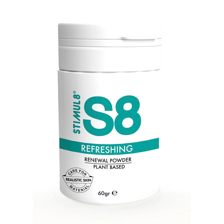 STIMUL8 - S8 POLVERE RINNOVATRICE NATURALE RINFRESCANTE 60 GR - STIMUL8 | Lingerie Harness Boutique