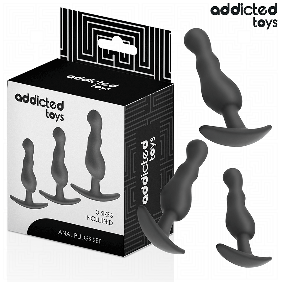 ADDICTED TOYS - SET DI 3 TAPPI ANALI MODELLO 1 - ADDICTED TOYS | Lingerie Harness Boutique