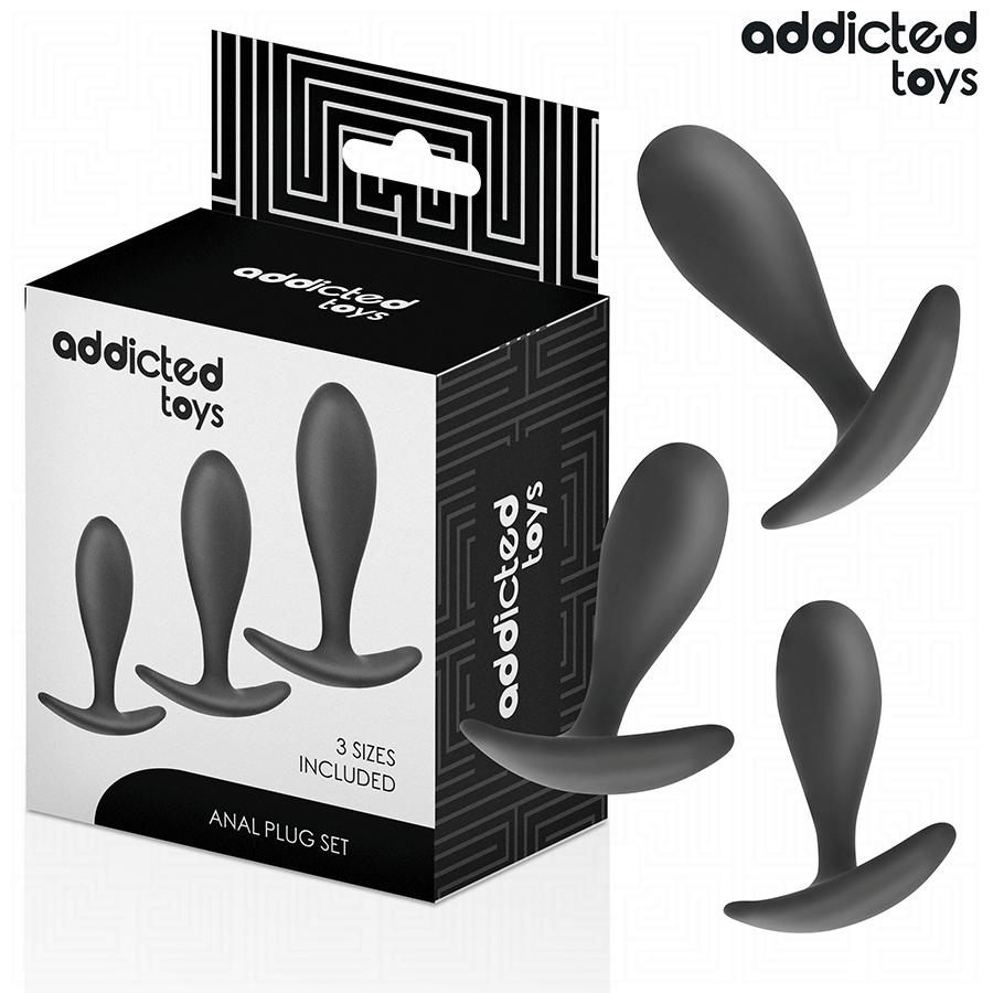 ADDICTED TOYS - SET DI 3 TAPPI ANALI MODELLO 2 - ADDICTED TOYS | Lingerie Harness Boutique