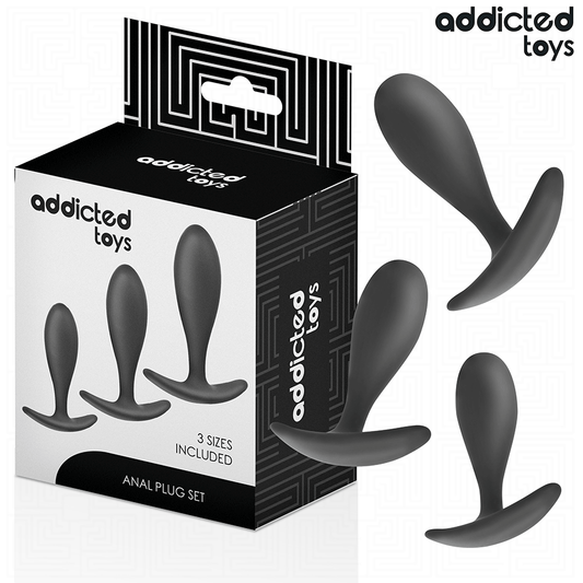 ADDICTED TOYS - SET DI 3 TAPPI ANALI MODELLO 2 - ADDICTED TOYS | Lingerie Harness Boutique