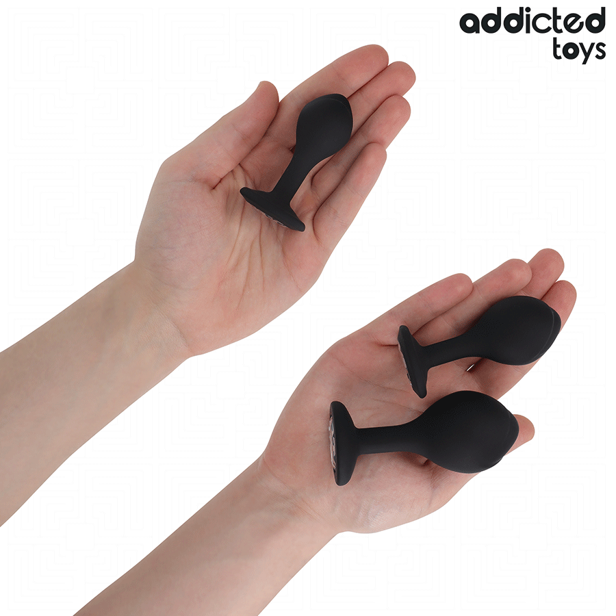 ADDICTED TOYS - SET DI 3 TAPPI ANALI CON GIOIELLO - ADDICTED TOYS | Lingerie Harness Boutique