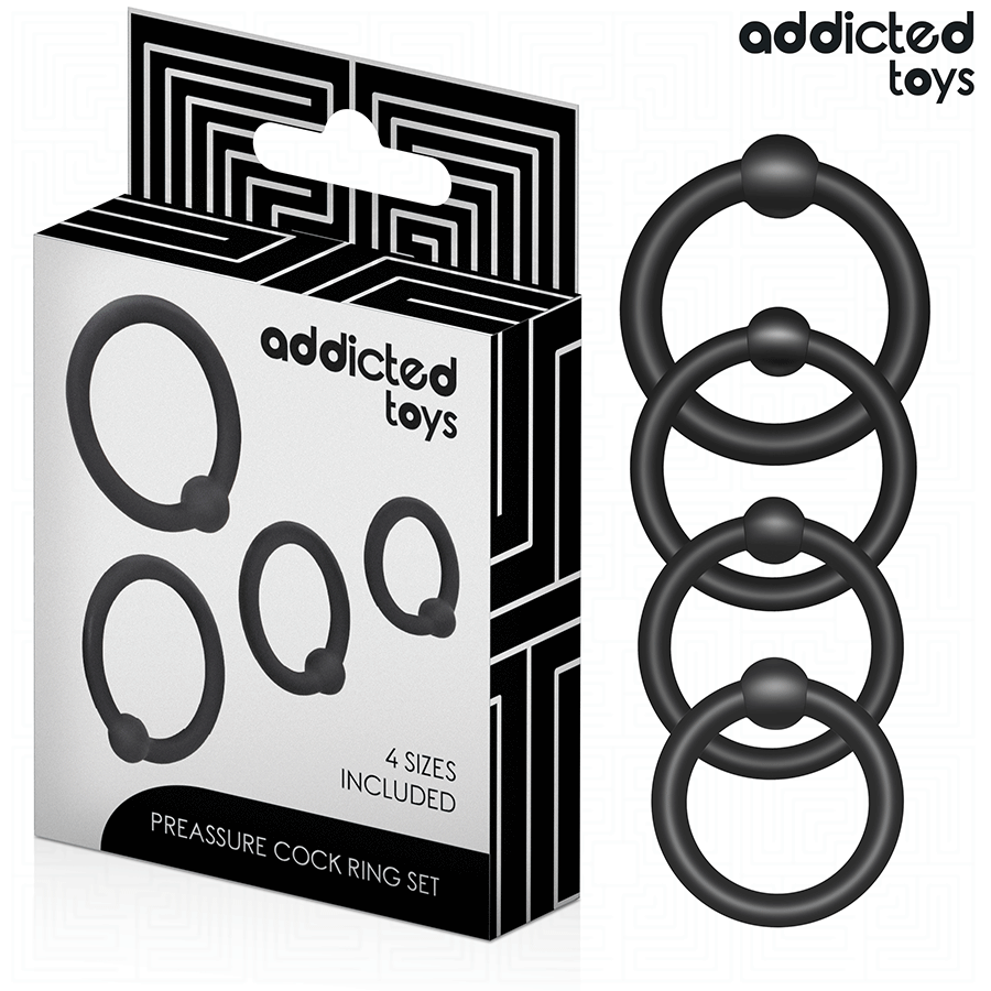 ADDICTED TOYS - SET DI ANELLI IN SILICONE A PRESSIONE - ADDICTED TOYS | Lingerie Harness Boutique