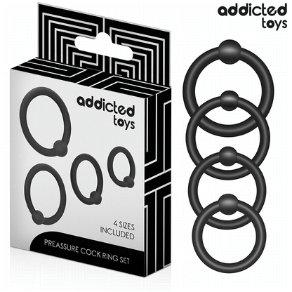 ADDICTED TOYS - SET DI ANELLI IN SILICONE A PRESSIONE - ADDICTED TOYS | Lingerie Harness Boutique