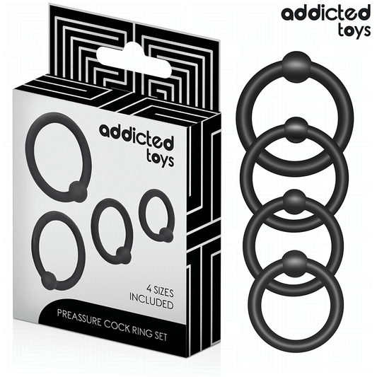 ADDICTED TOYS - SET DI ANELLI IN SILICONE A PRESSIONE - ADDICTED TOYS | Lingerie Harness Boutique