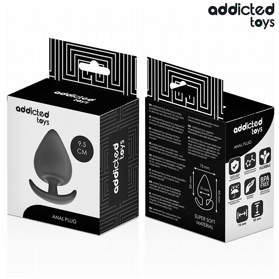 ADDICTED TOYS - TAPPO ANALE TAGLIA XL 9.5 CM - ADDICTED TOYS | Lingerie Harness Boutique
