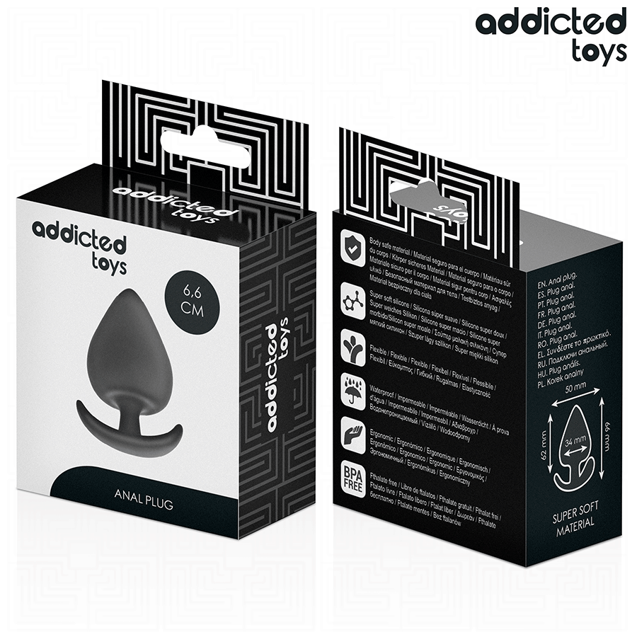 ADDICTED TOYS - TAPPO ANALE TAGLIA M 6,6 CM - ADDICTED TOYS | Lingerie Harness Boutique
