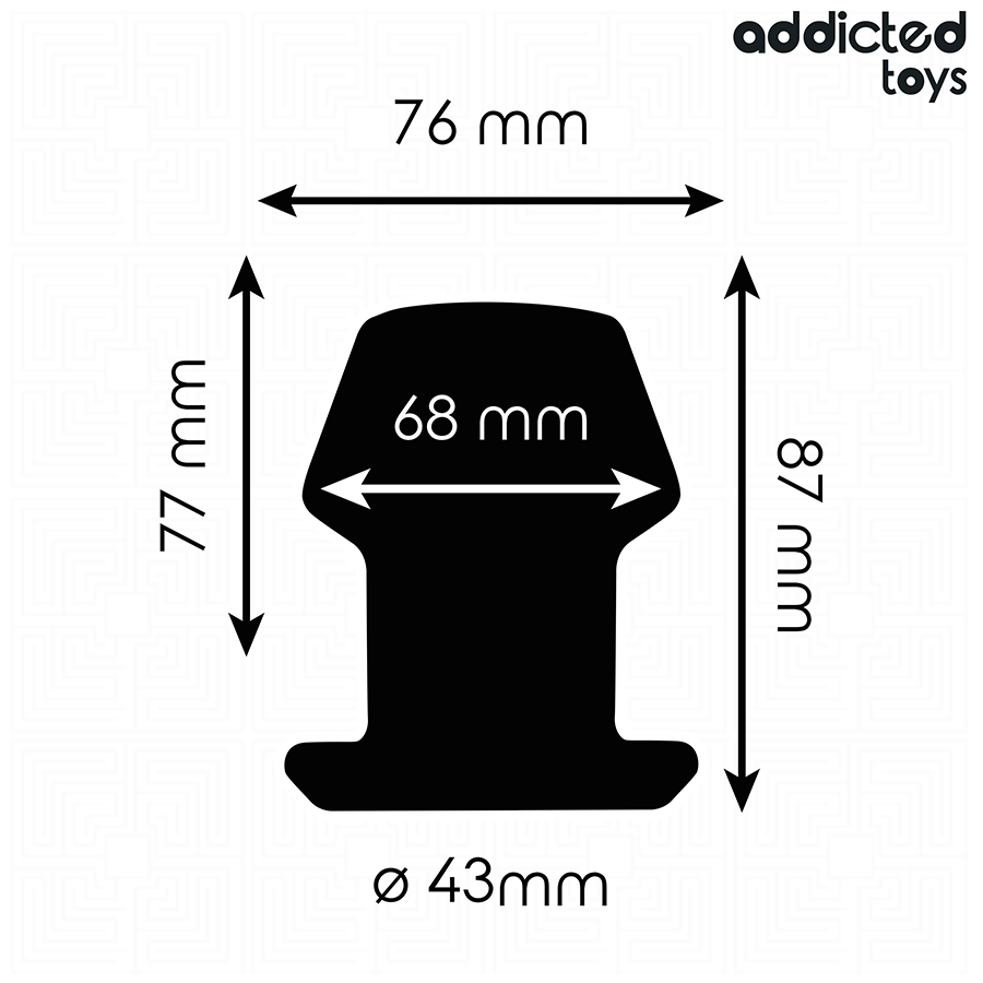 ADDICTED TOYS - EXTREME HOLLOW ANAL PLUG TAGLIA M 8,7 CM - ADDICTED TOYS | Lingerie Harness Boutique
