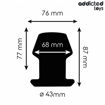 ADDICTED TOYS - EXTREME HOLLOW ANAL PLUG TAGLIA M 8,7 CM - ADDICTED TOYS | Lingerie Harness Boutique