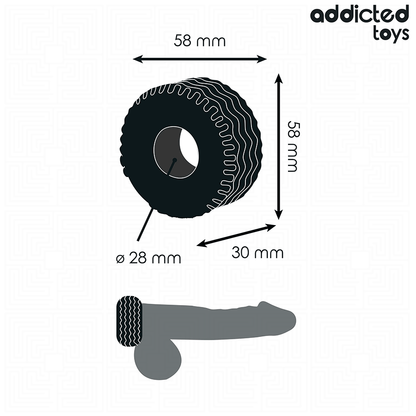 ADDICTED TOYS - ANELLO PER IL PENE EXTRA SPESSO - ADDICTED TOYS | Lingerie Harness Boutique