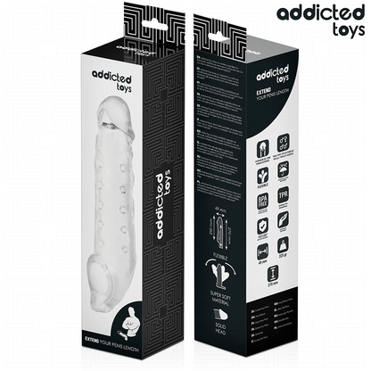 ADDICTED TOYS - ESTENSIONE PENE TRASPARENTE TAGLIA S 23 CM - ADDICTED TOYS | Lingerie Harness Boutique