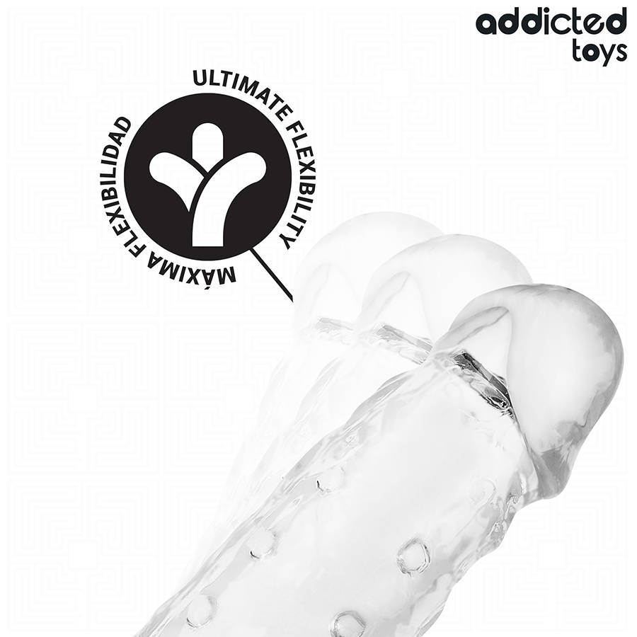 ADDICTED TOYS - GUAINA PER PENE TRASPARENTE TAGLIA M 27 CM - ADDICTED TOYS | Lingerie Harness Boutique
