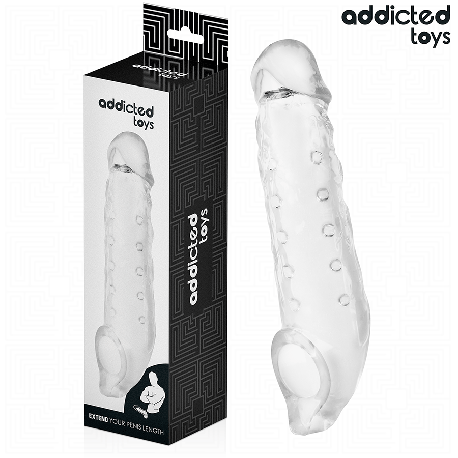 ADDICTED TOYS - GUAINA PER PENE TRASPARENTE TAGLIA M 27 CM - ADDICTED TOYS | Lingerie Harness Boutique