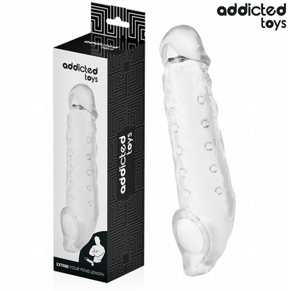 ADDICTED TOYS - GUAINA PER PENE TRASPARENTE TAGLIA M 27 CM - ADDICTED TOYS | Lingerie Harness Boutique