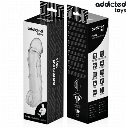 ADDICTED TOYS - ESTENSIONE PENE TRASPARENTE 27 CM - ADDICTED TOYS | Lingerie Harness Boutique