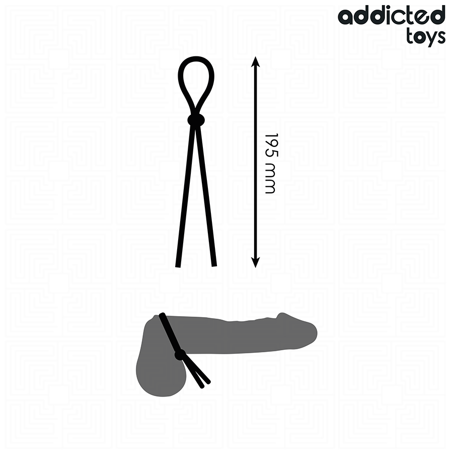 ADDICTED TOYS - CORDA IN SILICONE PER PENE A SINGOLO ANELLO - ADDICTED TOYS | Lingerie Harness Boutique