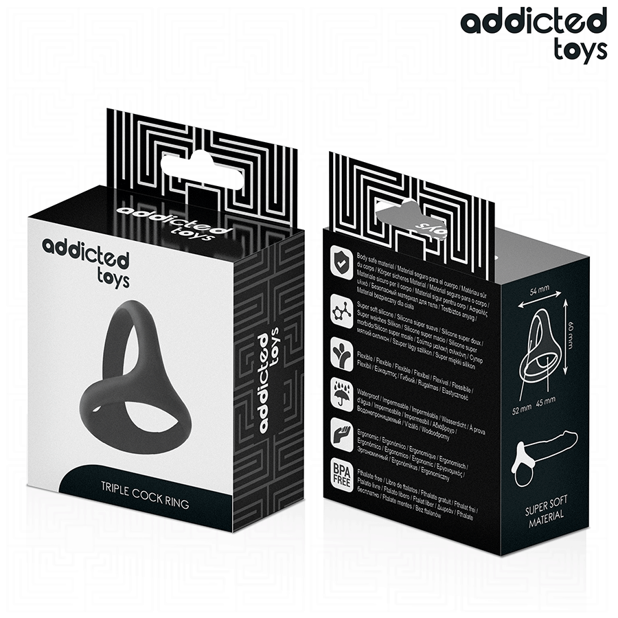 ADDICTED TOYS - ANELLO PER PENE TRIPLO SPESSO - ADDICTED TOYS | Lingerie Harness Boutique