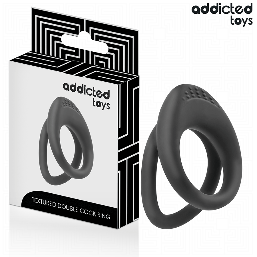 ADDICTED TOYS - ANELLO PER PENE A DOPPIA TEXTURE - ADDICTED TOYS | Lingerie Harness Boutique