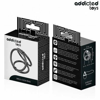 ADDICTED TOYS - ANELLO PER PENE TRIPLO - ADDICTED TOYS | Lingerie Harness Boutique