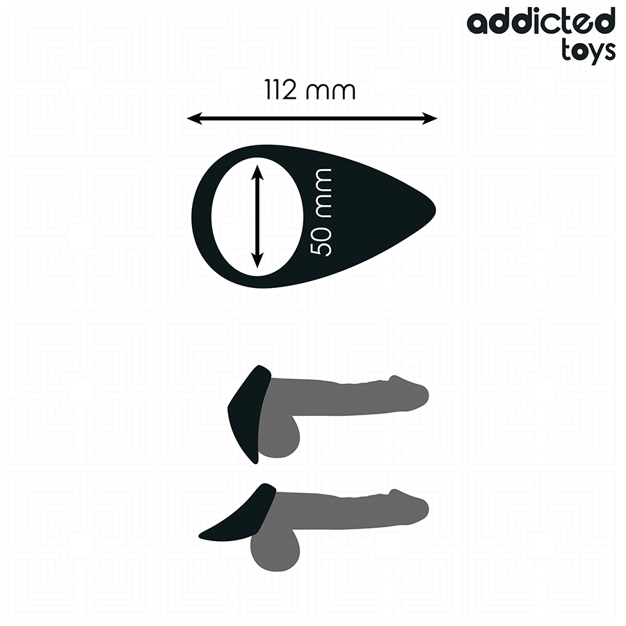 ADDICTED TOYS - ANELLO PER PENE A FORMA DI LACRIMA - ADDICTED TOYS | Lingerie Harness Boutique
