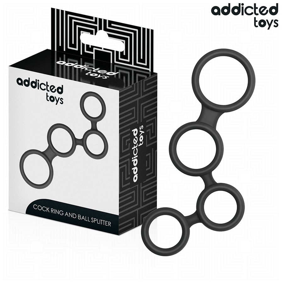 ADDICTED TOYS - ANELLO PER PENE CON DIVISORI PER TESTICOLI - ADDICTED TOYS | Lingerie Harness Boutique