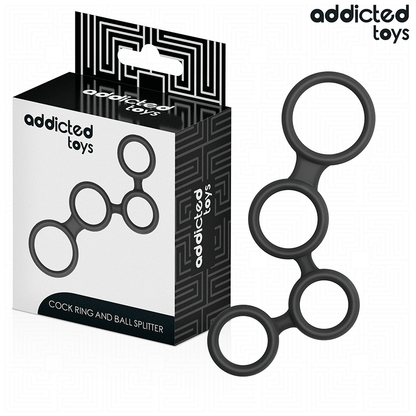 ADDICTED TOYS - ANELLO PER PENE CON DIVISORI PER TESTICOLI - ADDICTED TOYS | Lingerie Harness Boutique