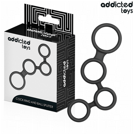 ADDICTED TOYS - ANELLO PER PENE CON DIVISORI PER TESTICOLI - ADDICTED TOYS | Lingerie Harness Boutique
