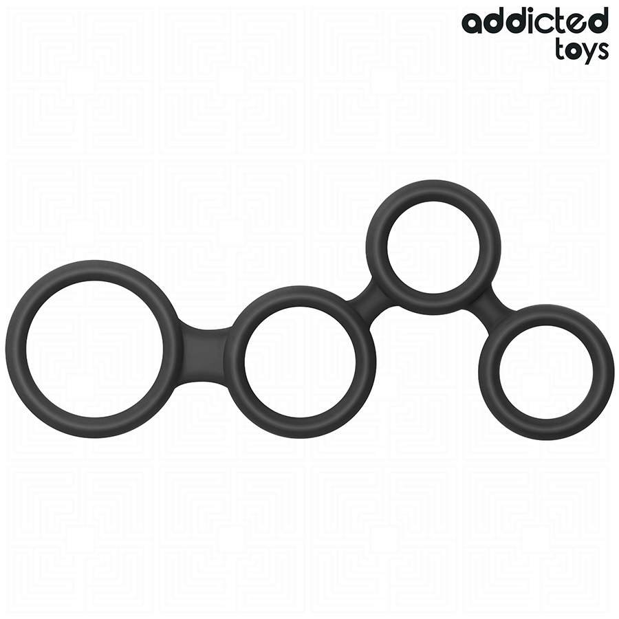 ADDICTED TOYS - ANELLO PER PENE CON DIVISORI PER TESTICOLI - ADDICTED TOYS | Lingerie Harness Boutique