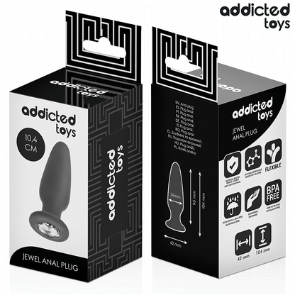 ADDICTED TOYS - PLUG ANALE CON GIOIELLO TAGLIA M 10,4 CM - ADDICTED TOYS | Lingerie Harness Boutique
