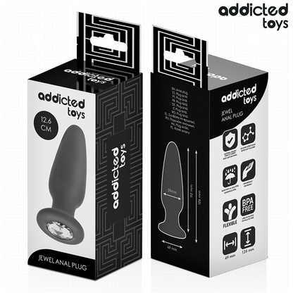 ADDICTED TOYS - PLUG ANALE CON GIOIELLO TAGLIA L 12,6 CM - ADDICTED TOYS | Lingerie Harness Boutique