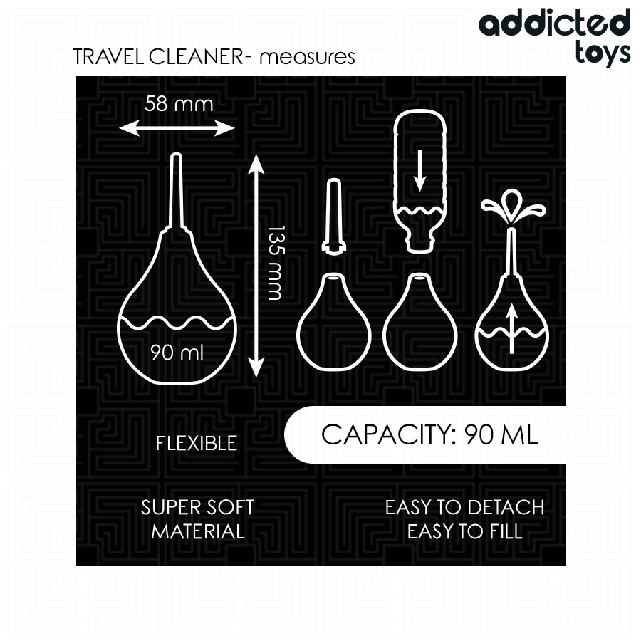 ADDICTED TOYS - DETERGENTE ANALE DA VIAGGIO TAGLIA S 90 ML - ADDICTED TOYS | Lingerie Harness Boutique