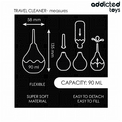 ADDICTED TOYS - DETERGENTE ANALE DA VIAGGIO TAGLIA S 90 ML - ADDICTED TOYS | Lingerie Harness Boutique