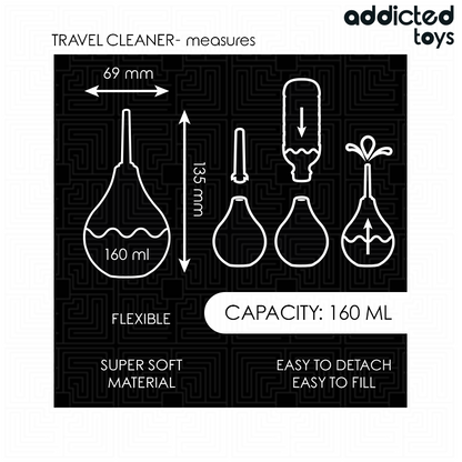 ADDICTED TOYS - DETERGENTE ANALE DA VIAGGIO TAGLIA M 160 ML - ADDICTED TOYS | Lingerie Harness Boutique