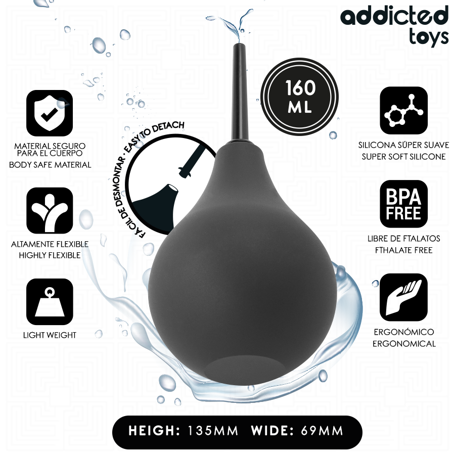ADDICTED TOYS - DETERGENTE ANALE DA VIAGGIO TAGLIA M 160 ML - ADDICTED TOYS | Lingerie Harness Boutique