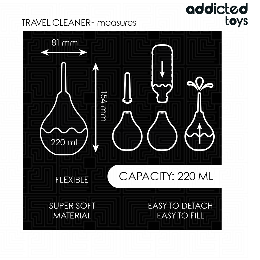 ADDICTED TOYS - DETERGENTE ANALE DA VIAGGIO TAGLIA L 220 ML - ADDICTED TOYS | Lingerie Harness Boutique