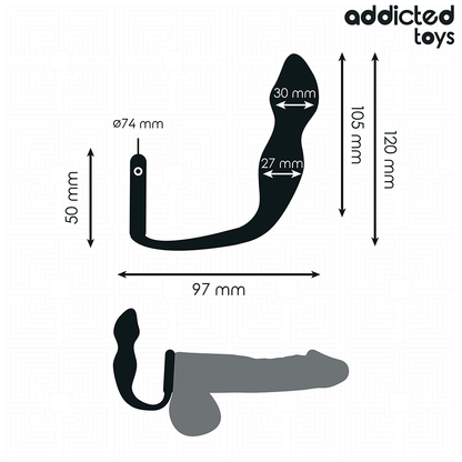 ADDICTED TOYS - PLUG ANALE CON ANELLO MODELLO 2 - ADDICTED TOYS | Lingerie Harness Boutique