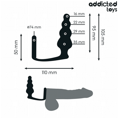 ADDICTED TOYS - PLUG ANALE CON ANELLO MODELLO 5 - ADDICTED TOYS | Lingerie Harness Boutique