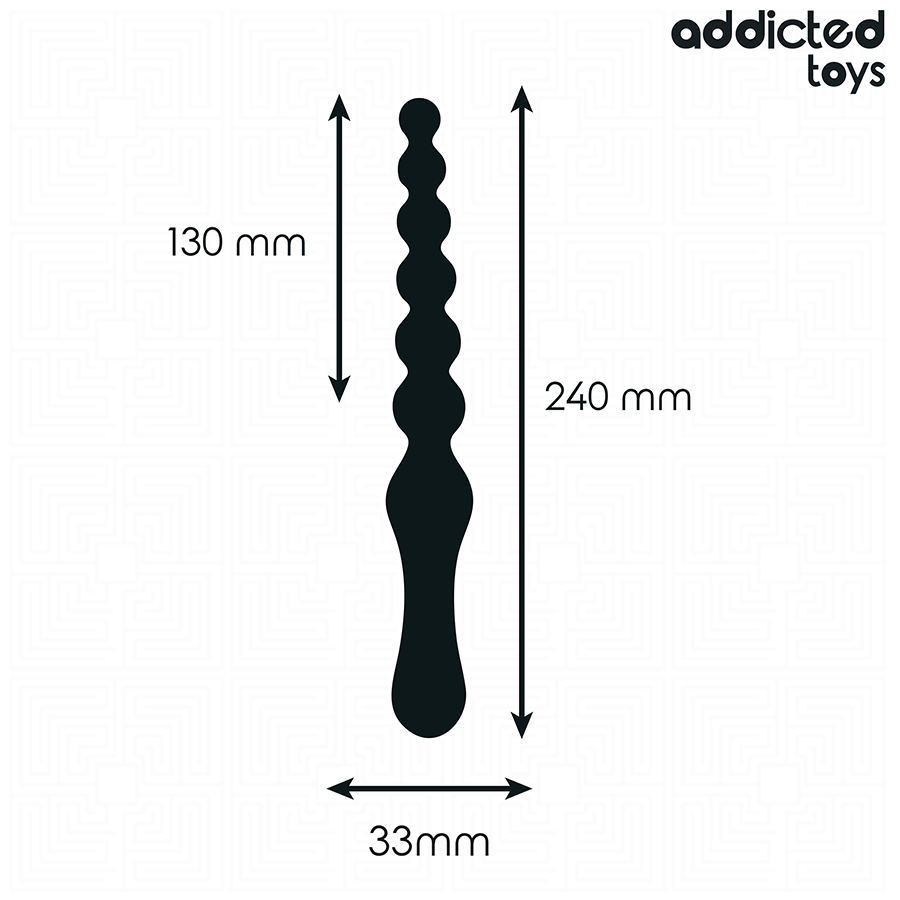 ADDICTED TOYS - MASSAGGIATORE ANALE 24 CM - ADDICTED TOYS | Lingerie Harness Boutique
