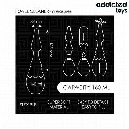 ADDICTED TOYS - DETERGENTE DA VIAGGIO MODELLO 1 - ADDICTED TOYS | Lingerie Harness Boutique