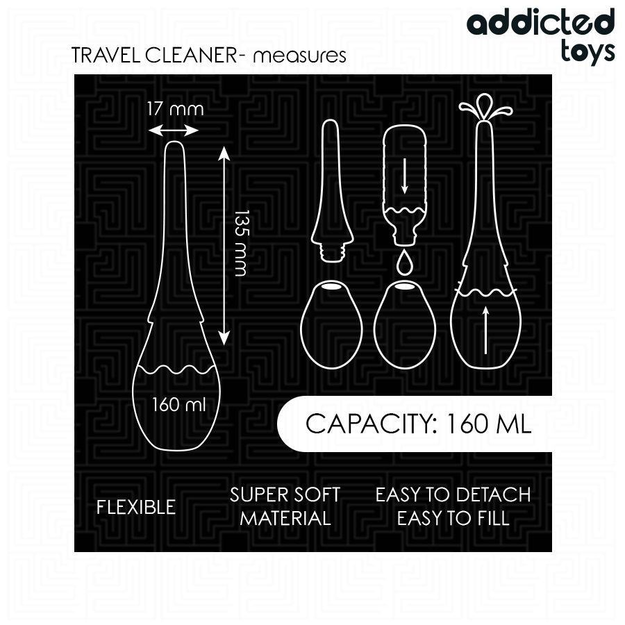 ADDICTED TOYS - DETERGENTE DA VIAGGIO MODELLO 3 - ADDICTED TOYS | Lingerie Harness Boutique