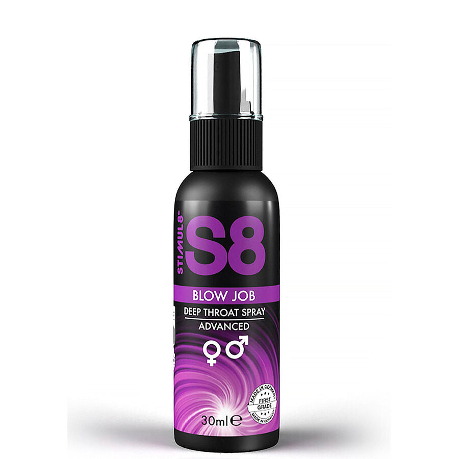 STIMUL8 - S8 SPRAY PER POMPE GOLA PROFONDA 30 ML - STIMUL8 | Lingerie Harness Boutique