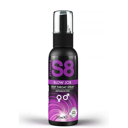 STIMUL8 - S8 SPRAY PER POMPE GOLA PROFONDA 30 ML - STIMUL8 | Lingerie Harness Boutique