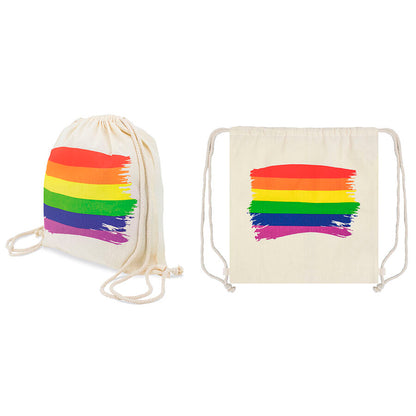 PRIDE - ZAINO CON BANDIERA LGBT IN COTONE - PRIDE | Lingerie Harness Boutique